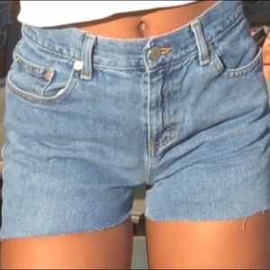 Jean cut-off shorts